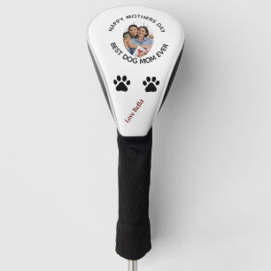 Gepersonaliseerde Hond moeder Huisdier Foto Gelukk Golfheadcover
