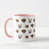 Gepersonaliseerde Hond Mok, Hond Kat Mam Gift Mok (Links)