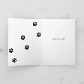 Gepersonaliseerde hond papa foto Vaderdag Kaart (Binnen)