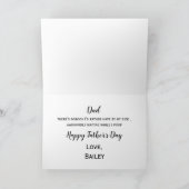 Gepersonaliseerde Hond Papa Grappige Foto Gelukkig Kaart (Binnen)