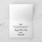 Gepersonaliseerde Hond Papa Grappige Foto Gelukkig Kaart (Binnen)