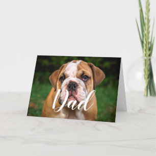 Gepersonaliseerde Hond Papa Grappige Foto Happy Fa Kaart