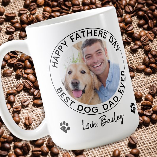 Gepersonaliseerde hond papa huisdier foto Happy Va Koffiemok