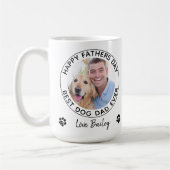 Gepersonaliseerde hond papa huisdier foto Happy Va Koffiemok (Links)