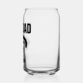 Gepersonaliseerde hond papa naam blikvorm glas (Links)