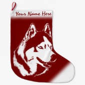 Gepersonaliseerde hond Stocking Grote Kerstsok (Voorkant)
