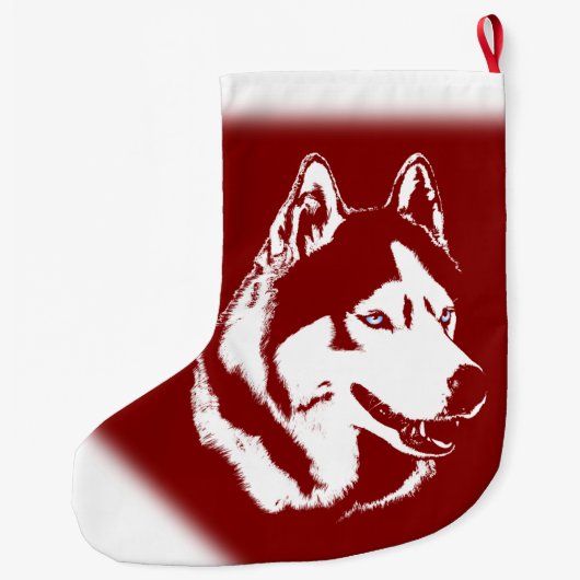 Gepersonaliseerde hond Stocking Grote Kerstsok (Achterkant)