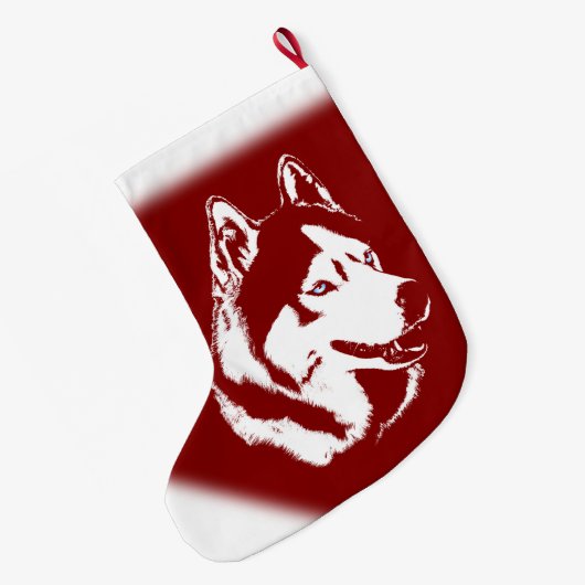 Gepersonaliseerde hond Stocking Grote Kerstsok (Achterkant (Hangend))