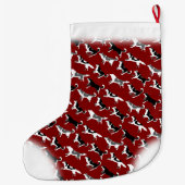 Gepersonaliseerde hond Stocking Grote Kerstsok (Achterkant)