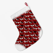 Gepersonaliseerde hond Stocking Grote Kerstsok (Achterkant (Hangend))