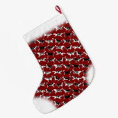 Gepersonaliseerde hond Stocking Grote Kerstsok (Achterkant (Hangend))