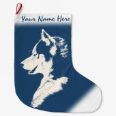 Gepersonaliseerde hond Stocking Grote Kerstsok (Voorkant)