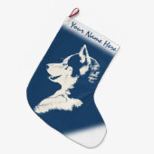 Gepersonaliseerde hond Stocking Grote Kerstsok (Voorkant (Hangend))