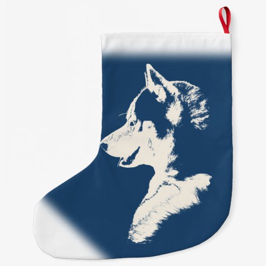 Gepersonaliseerde hond Stocking Grote Kerstsok (Achterkant)