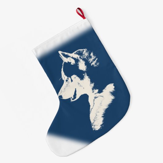 Gepersonaliseerde hond Stocking Grote Kerstsok (Achterkant (Hangend))