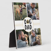 Gepersonaliseerde hond vader vier foto fotoplaat (Zijkant)