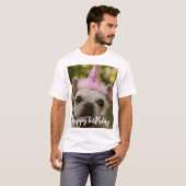 Gepersonaliseerde hond verjaardag t-shirt (Voorkant volledig)