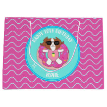 Gepersonaliseerde Hond Verjaardag Zwembad Party Gi