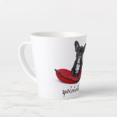 Gepersonaliseerde hondenfoto bedorven Rotten Latte Mok (Linkerhoek)