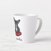 Gepersonaliseerde hondenfoto bedorven Rotten Latte Mok (Rechterhoek)