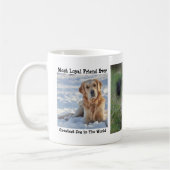 Gepersonaliseerde hondenfoto - beste hond ooit koffiemok (Links)