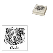 Gepersonaliseerde hondenfoto, huisdier rubberstempel (Gestempeld)