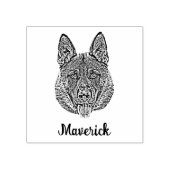 Gepersonaliseerde hondenfoto, huisdier rubberstempel (Afrduk)