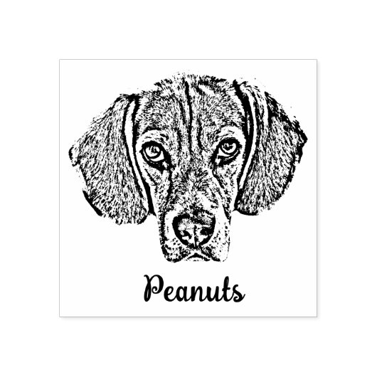 Gepersonaliseerde hondenfoto, huisdier rubberstempel (Afrduk)