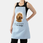 Gepersonaliseerde hondenfoto Schort | Lichtblauw h (Insitu)