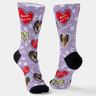 Gepersonaliseerde hondenfoto Sokken   Custom Dog S