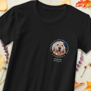 Gepersonaliseerde hondenfoto van het geheugen van t-shirt