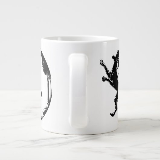 Gepersonaliseerde hondenhond-Mok - Aangepaste hond Grote Koffiekop (Achterkant)