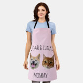 Gepersonaliseerde Hondenkat Gezichtsfoto, Schattig Schort (Gedragen)