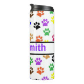 Gepersonaliseerde hondenliefhebber drink tumbler thermosbeker (Geroteerd rechts)