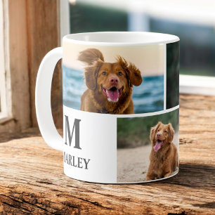 Gepersonaliseerde Hondenliefhebber Fotocollage Pet Koffiemok