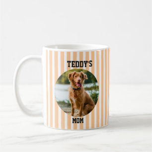 Gepersonaliseerde Hondenmoeder met Perzik Oranje S Koffiemok