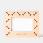 Gepersonaliseerde hondennaam Leuke Botten Gegraveerde Lijstjes (Voorkant)