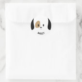 Gepersonaliseerde hondennaam stickers (Tas)