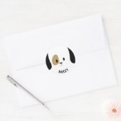 Gepersonaliseerde hondennaam stickers (Envelop)