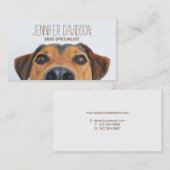 Gepersonaliseerde hondentrainer visitekaartje (Voorkant / Achterkant)