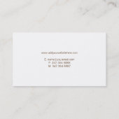 Gepersonaliseerde hondentrainer visitekaartje (Achterkant)