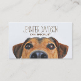 Gepersonaliseerde hondentrainer visitekaartje