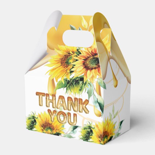 Gepersonaliseerde Honey Bee Birthday I Baby shower Bedankdoosjes (Voorkant Zijde)