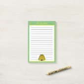 Gepersonaliseerde Honey Bee to Do lijst Post-it® Notes (Op bureau)