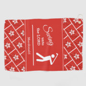 Gepersonaliseerde HONG KONG Golfhanddoek (Horizontaal)