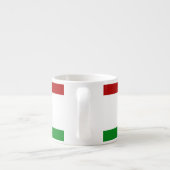 Gepersonaliseerde Hongaarse vlag Espresso Kop (Achterkant)