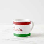 Gepersonaliseerde Hongaarse vlag Espresso Kop (Voorkant rechts)