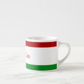 Gepersonaliseerde Hongaarse vlag Espresso Kop (Rechts)