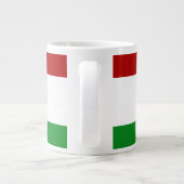 Gepersonaliseerde Hongaarse vlag Grote Koffiekop (Achterkant)