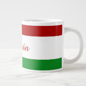 Gepersonaliseerde Hongaarse vlag Grote Koffiekop (Rechts)